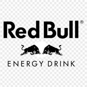 HD Black & White Red Bull Energy Logo PNG