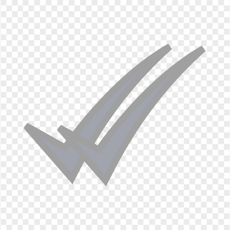 HD WhatsApp Grey Double Tick Check Mark Icon PNG