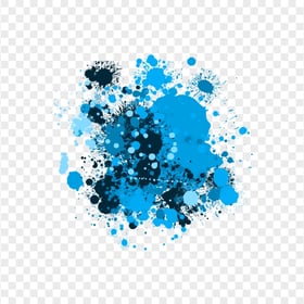 HD Blue Grunge Drop Splash Paintings Transparent PNG