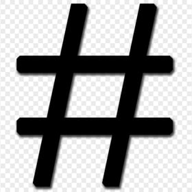 Black Hashtag # Computer Icon