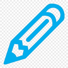 HD Light Blue Whole Pencil Outline PNG