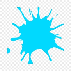 Paintball Blue Splash Splatter PNG