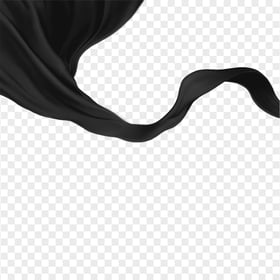 Black Silk Ribbon Transparent PNG