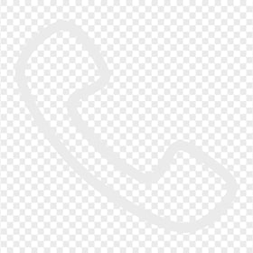 HD Gray Outline Phone Telephone Icon Transparent Background