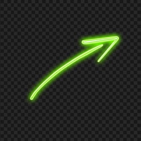 HD Green Neon Line Arrow PNG
