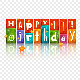 HD Happy Birthday Beautiful Creative Text Lettering Logo PNG