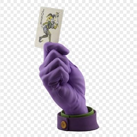 Realistic Joker Batman Hand Wear Gloves Hold Card