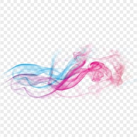 Colored Smoke Blue To Pink Gradient Colors Effect