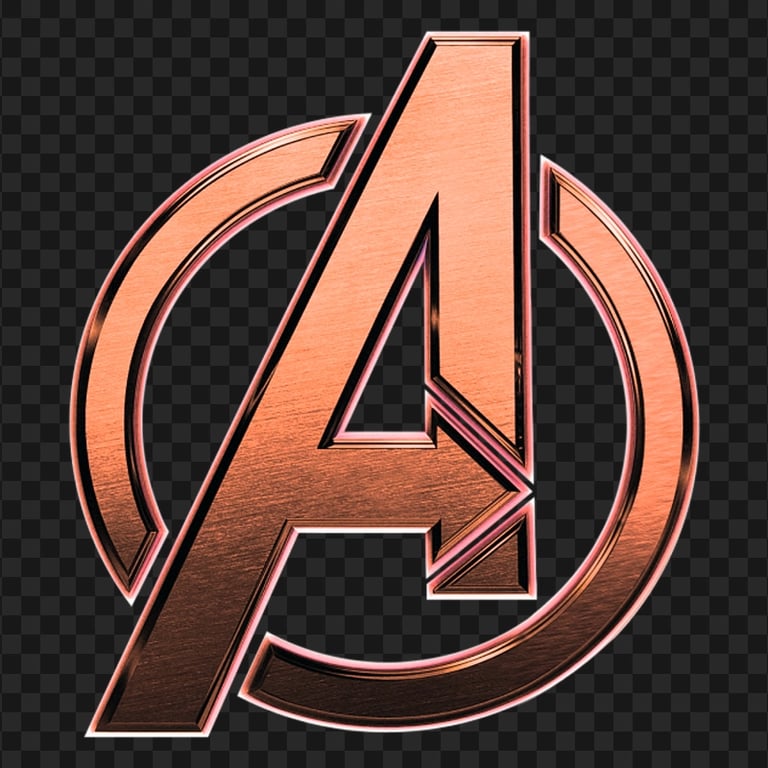 Avengers Orange Aesthetic Logo PNG Citypng