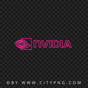 Nvidia Pink Neon Logo PNG