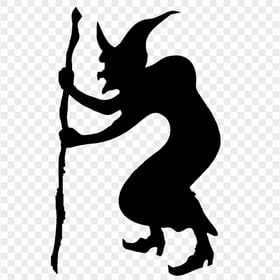 Black Witch Witchcraft Halloween Silhouette