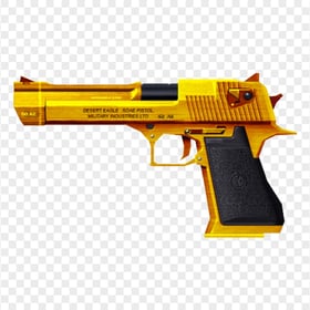 HD Golden Desert Eagle Free Fire PNG