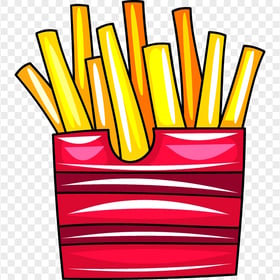 Download Clipart French Fries Cup PNG