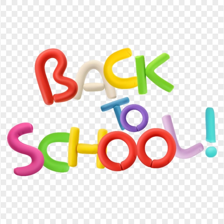 Back To School Lettering Design Logo PNG