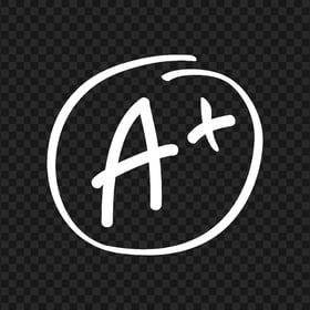 A+ Grade Result Black Hand Drawn Image PNG | Citypng