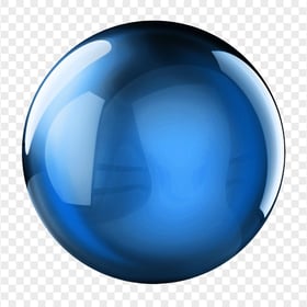 Download Blue Glass Sphere Ball PNG