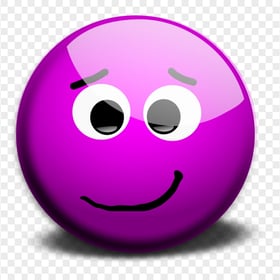 Violet Smiley Emoji Face Emoticon Feels Sick