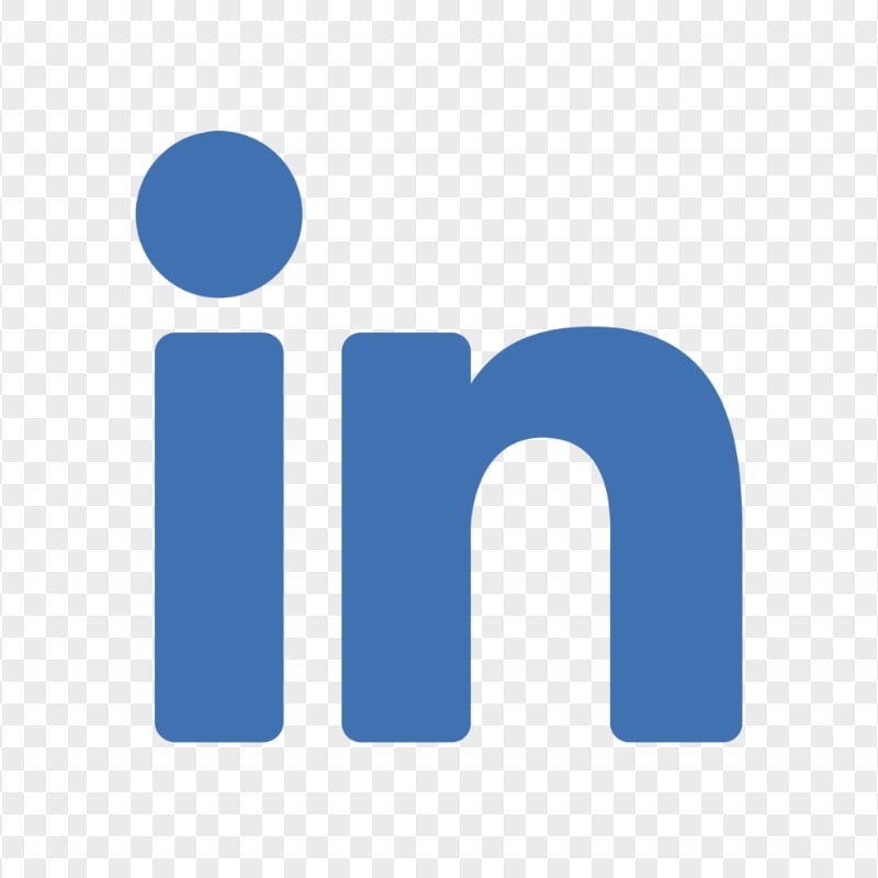 HD Blue Linkedin In Text Word PNG