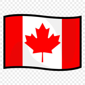 Transparent Wave Canada Flag Icon