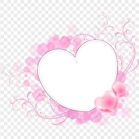 Valentine Love Heart Pink And White Illustration