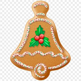 HD Cartoon Christmas Cookie Gingerbread Bell PNG