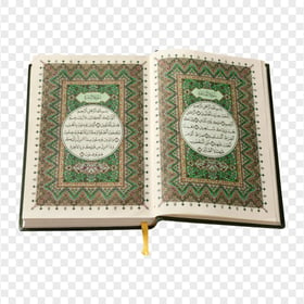 Opened Islam Quran book HD PNG