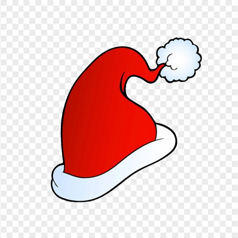 HD Cute Christmas Santa Hat Cartoon Clipart PNG