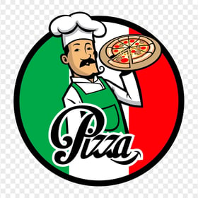 Italian Pizza Round Circle Logo PNG