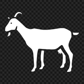 PNG Goat White Silhouette Side View