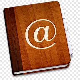 FREE Brown Email Address Book Icon PNG