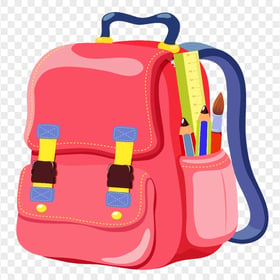 HD Back To School Bag Illustration PNG