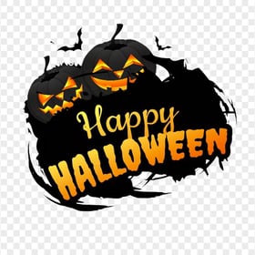 HD Happy Halloween Jack-o'-lantern Pumpkins Logo PNG