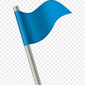 Blue Triangle Flag Illustration Download PNG