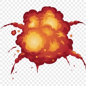 HD Comic Cartoon Explosion Effect PNG