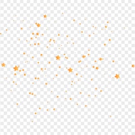 Orange Floating Stars HD Transparent PNG