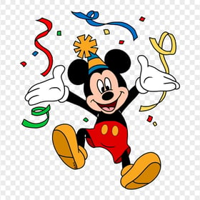 Mickey Mouse Party Celebration Happy Face HD PNG
