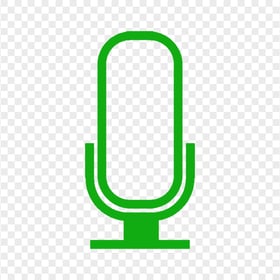 Green Microphone Mic Voice Sound Icon Transparent Background