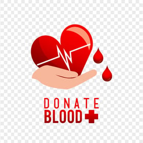 Blood Donate Illustration Design Sign Logo PNG