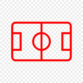 Download HD Red Pitch Stadium Outline Icon PNG