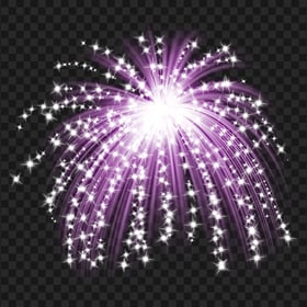 HD Purple Violet Fireworks Effect PNG
