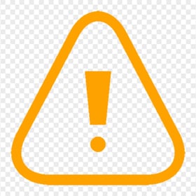 HD Exclamation Point Alert Triangle Orange Icon Transparent Background