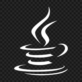Java Coffee Cup White Logo HD PNG