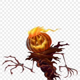 HD Halloween Monster Pumpkin Tree Illustration PNG