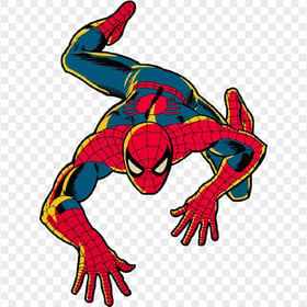 HD Crawling Spider Man Comics Clipart Hero PNG