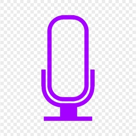 Transparent HD Purple Microphone Mic Voice Sound Icon