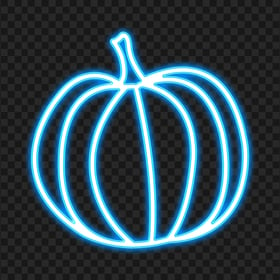 PNG Neon Blue Halloween Pumpkin Jack O Lantern