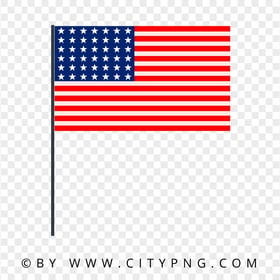 HD Vector US American Flag Transparent Background