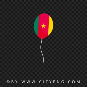 HD Cameroon Flag Balloon Transparent Background