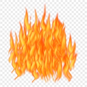 Transparent HD Realistic Fire Flames Illustration