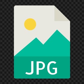 HD JPG File Flat Icon Transparent Background